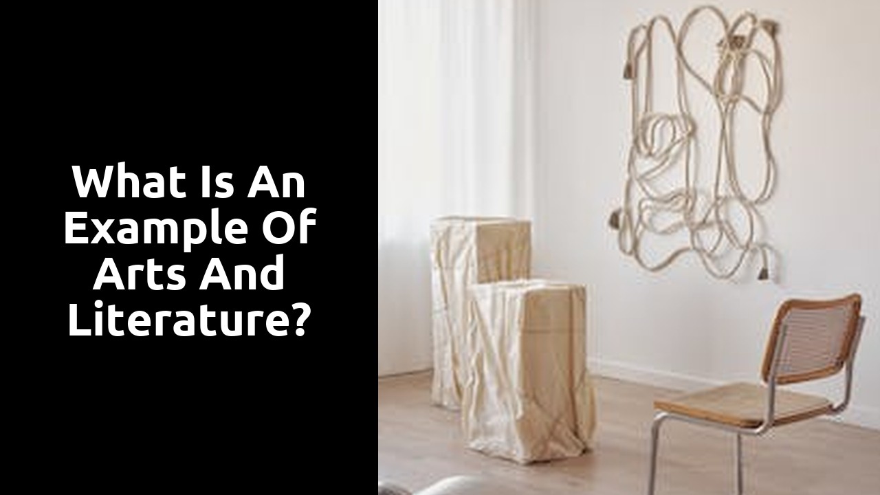 What is an example of arts and literature?